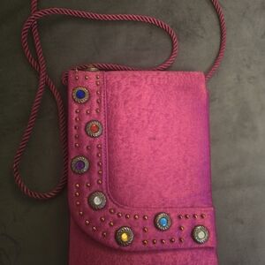 Pink Embellished Women's Bag